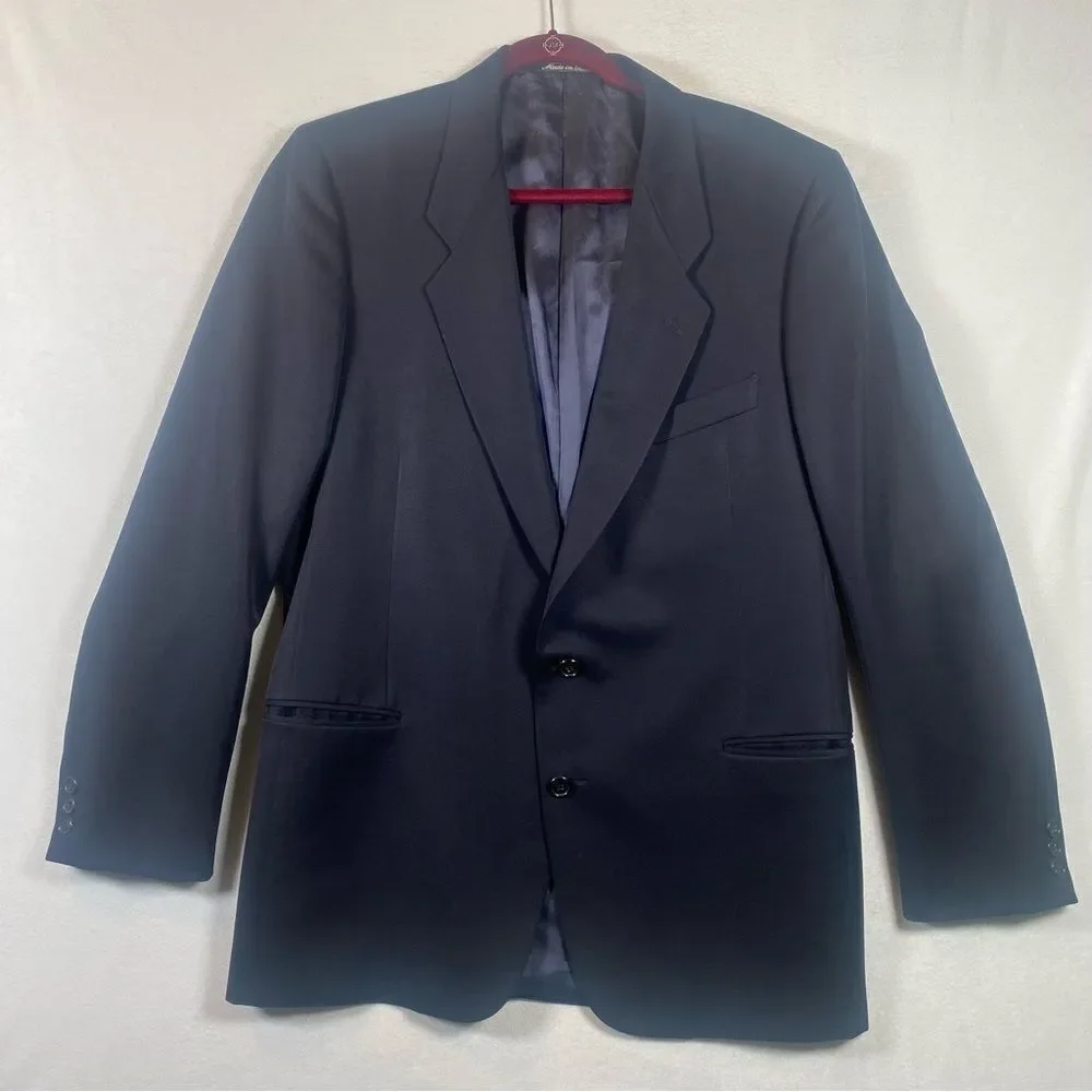 Mani by Giorgio Armani Black Vintage Suit Jacket Size 44 Long